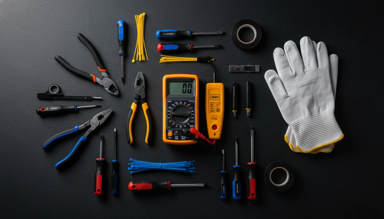 Electrician Tools and Multimeter Equipment
